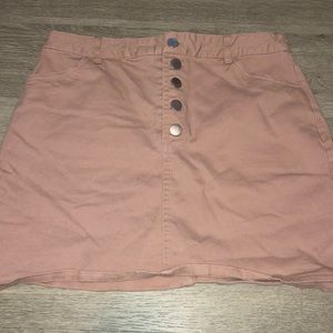 Pink jean skirt